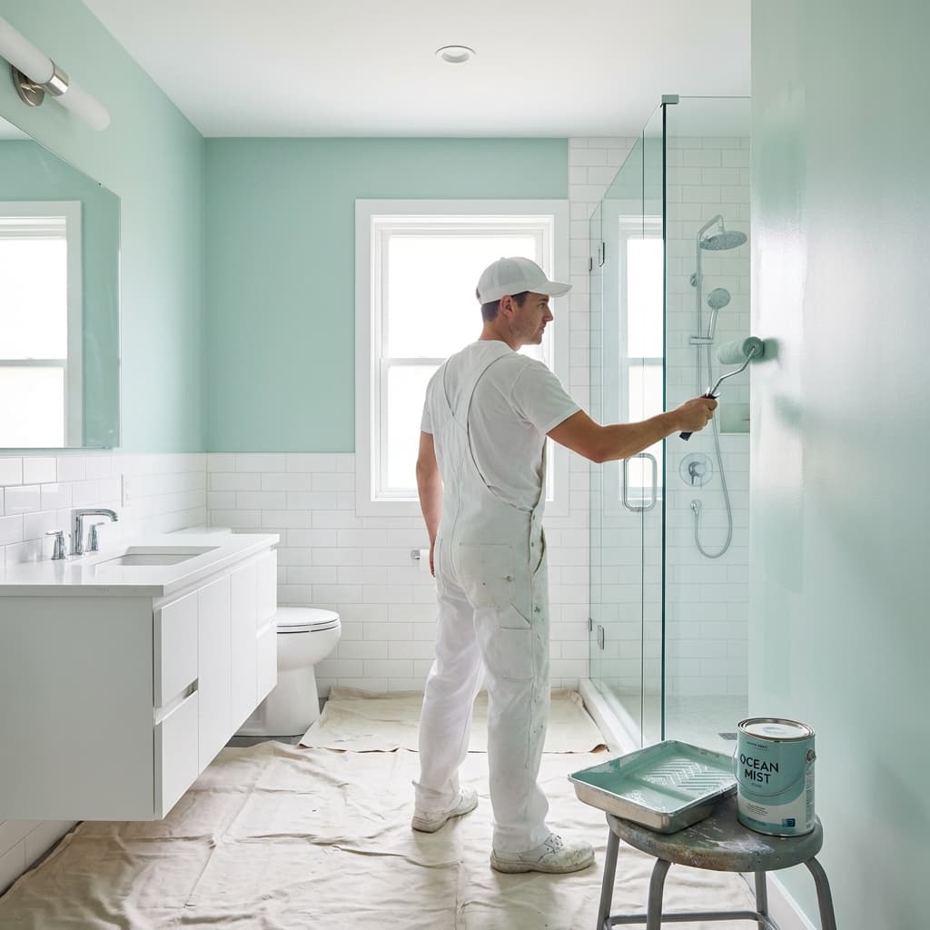 Das Badezimmer streichen: So schaffen Sie ein frisches und modernes Ambiente