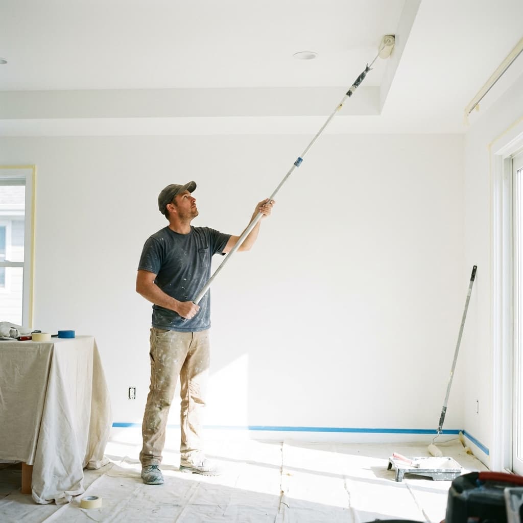 Decke streichen: Tipps für ein sauberes und gleichmäßiges Finish